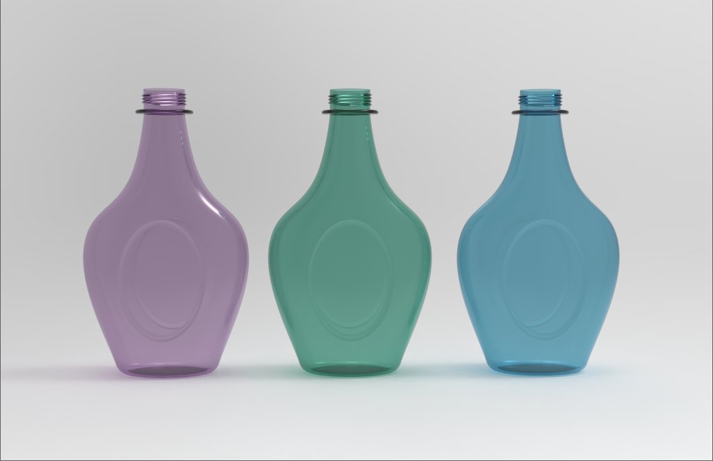 Perfume bottle family render